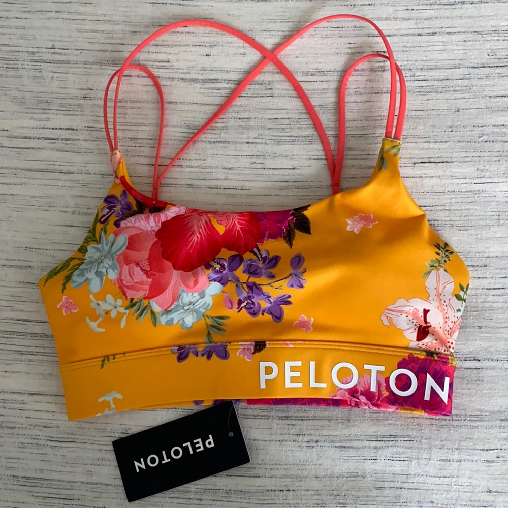 NWT Peloton Floral Speed Up Bra